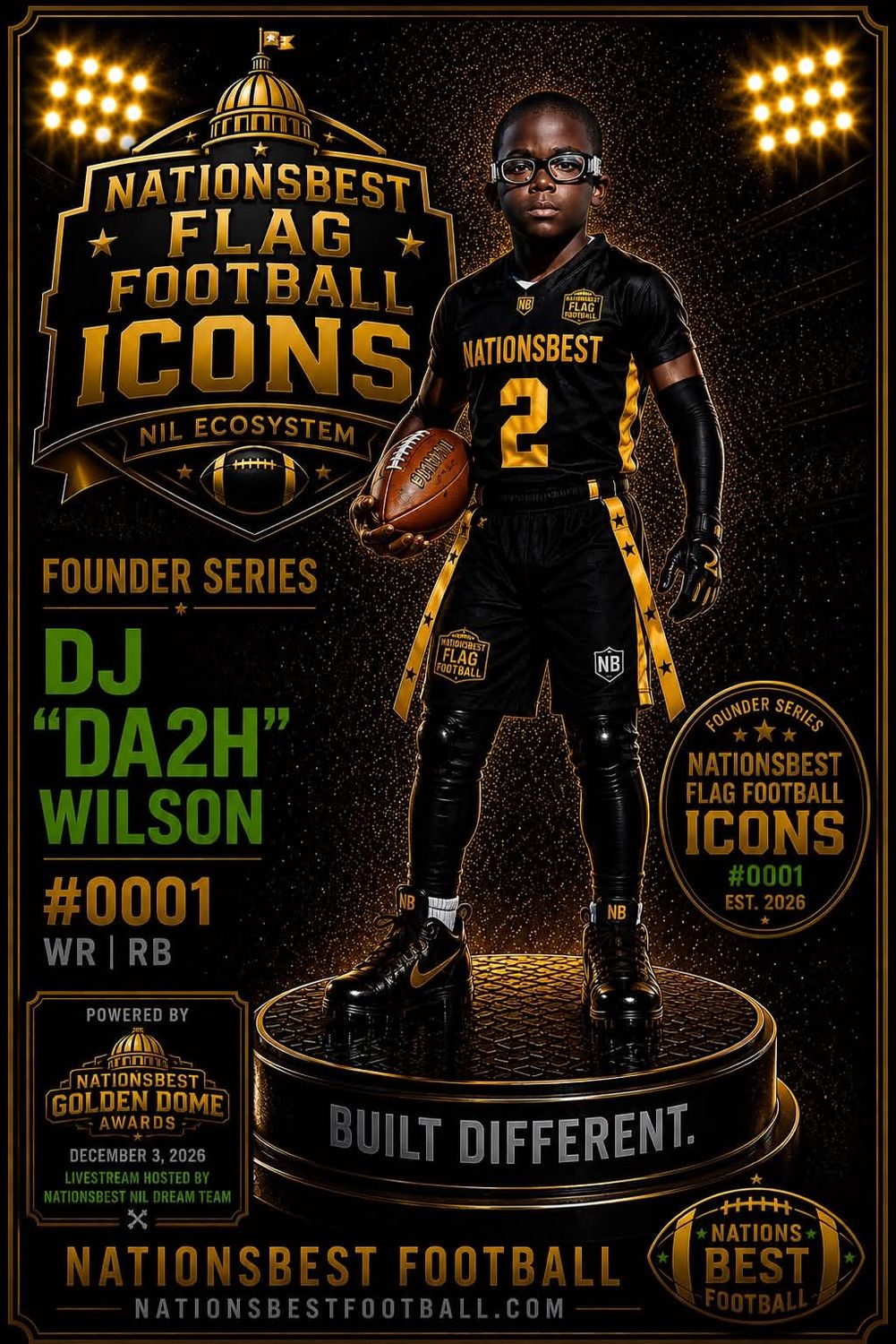 Nationsbest Flag Football ICON Cards