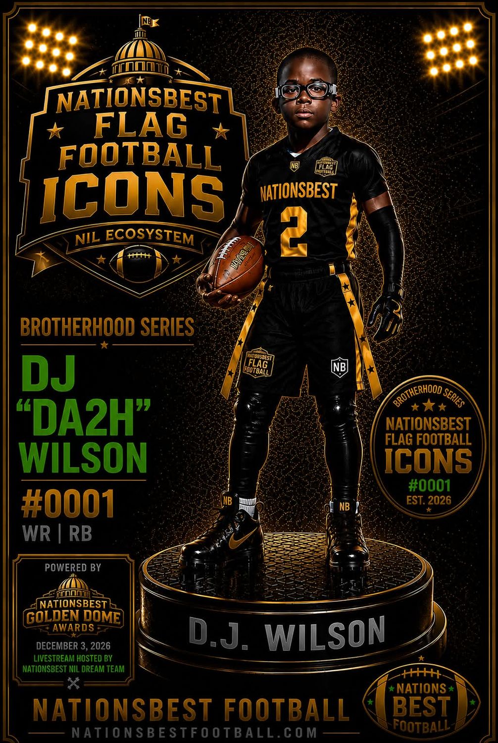 Nationsbest Flag Football ICON Brotherhood Series Cards