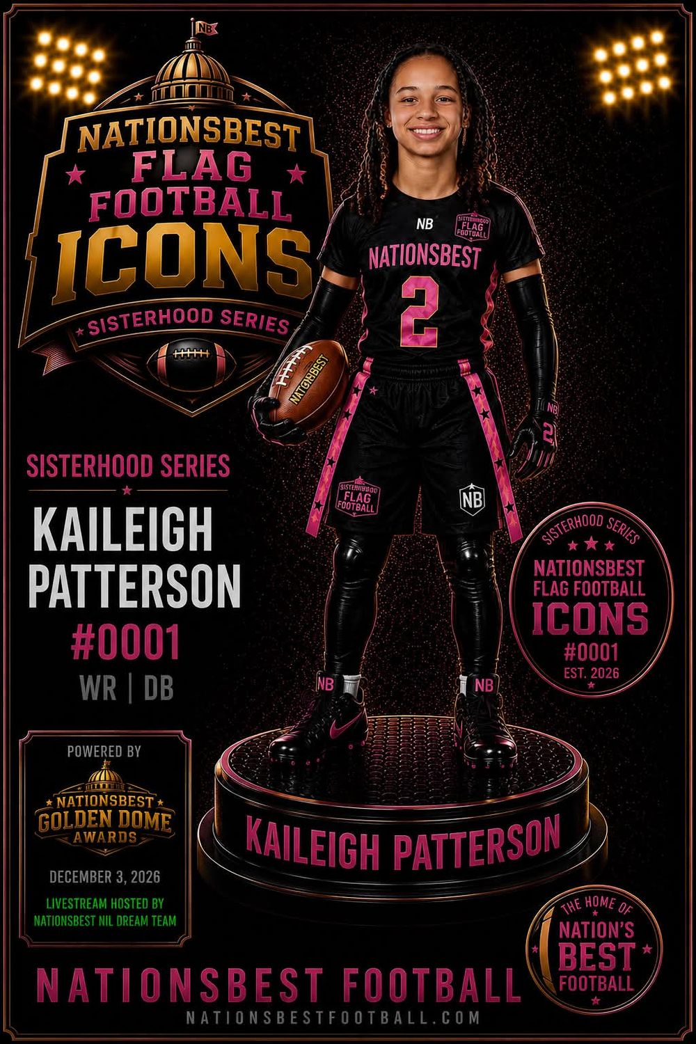 Nationsbest Flag Football ICON Sisterhood Series Cards