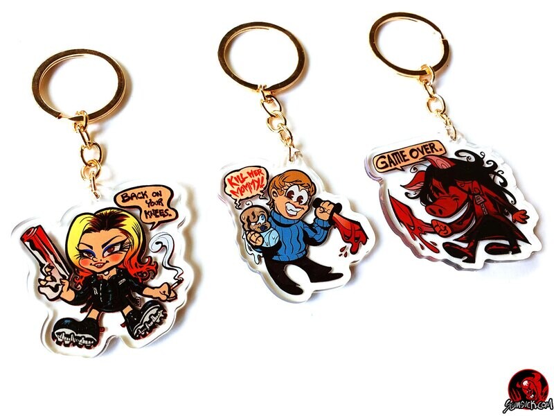 Ladies of Horror Slasher Charms