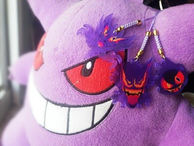 Purple Ghost Monster Charms