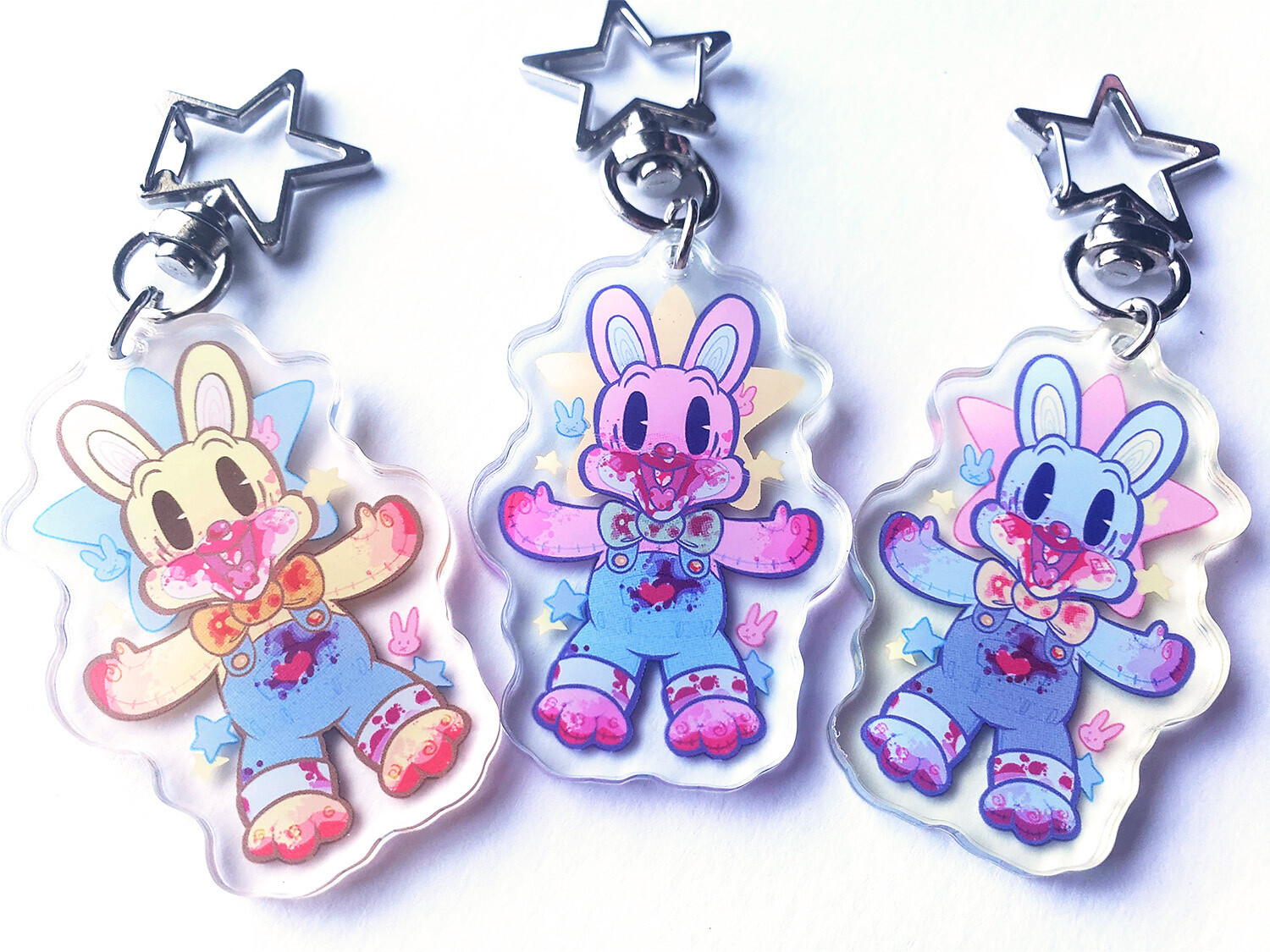 Robbie Rabbit 2&quot; acrylic charms!
