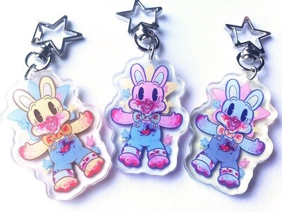 Robbie Rabbit 2&quot; acrylic charms!