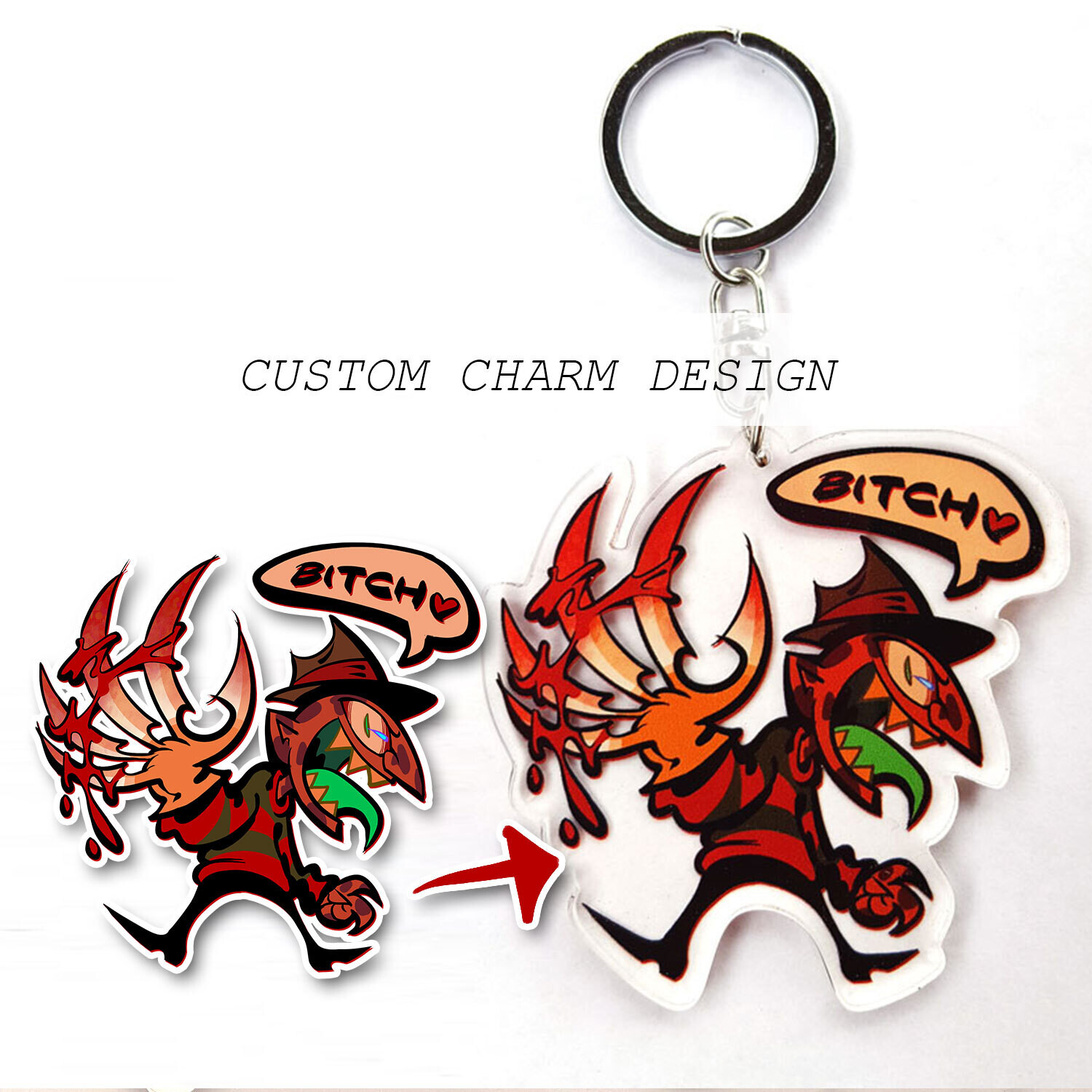 Custom Acrylic Charm/Keychain Commissions