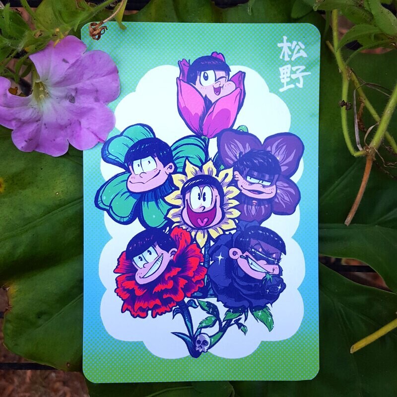 Flower Matsus Postcard (4x6)