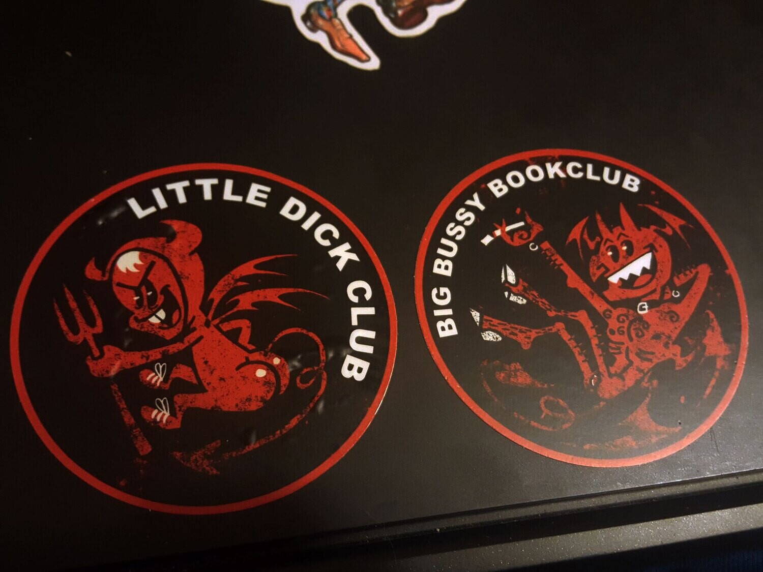 Lil&#39; Dick and Big Bussy Club Stickers!