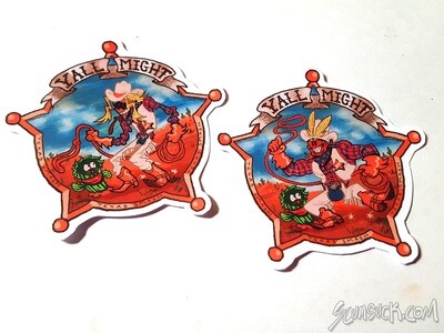Hero Y&#39;all Might Sticker Set
