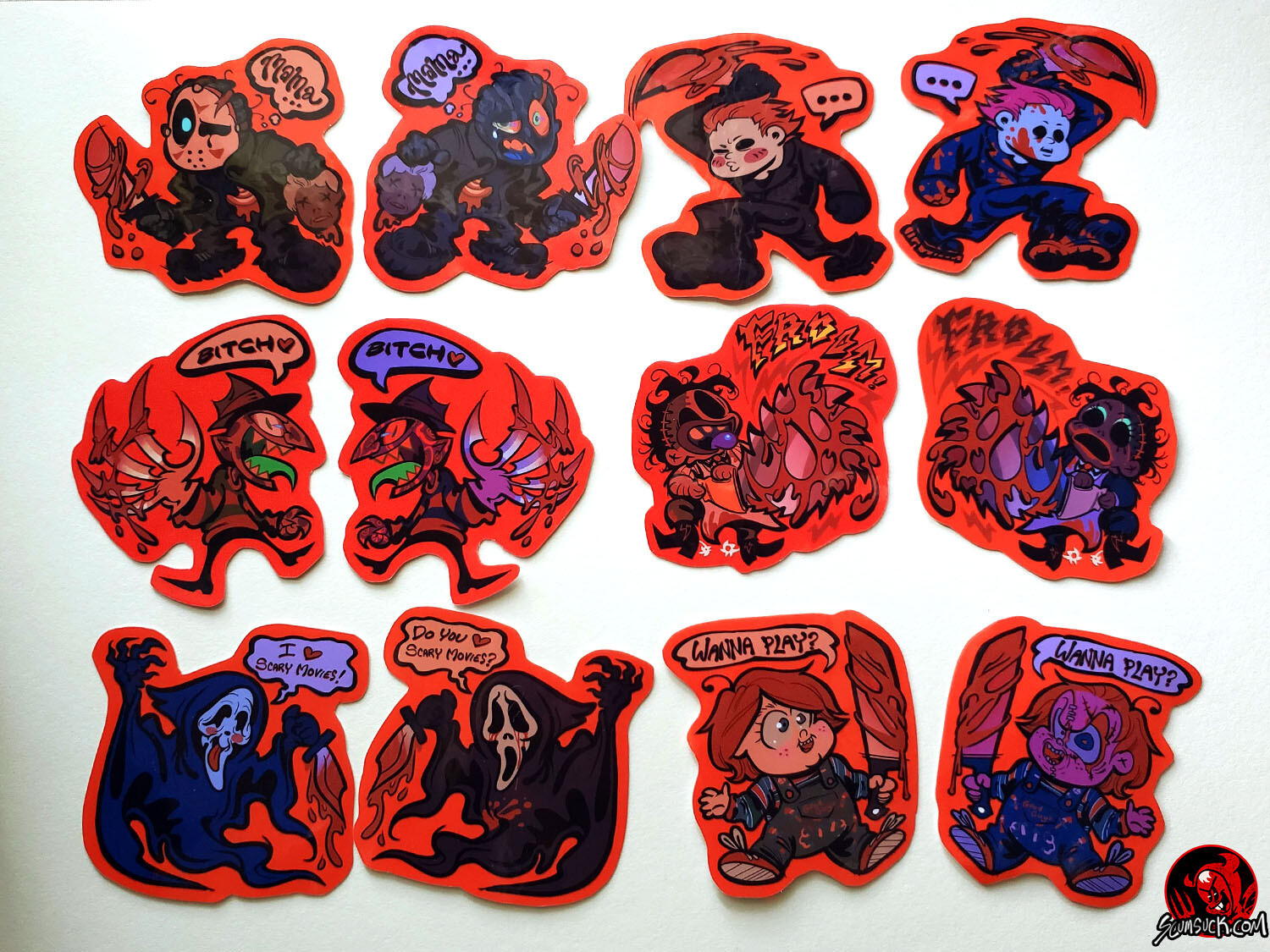 Color Slasher Sticker Sets!