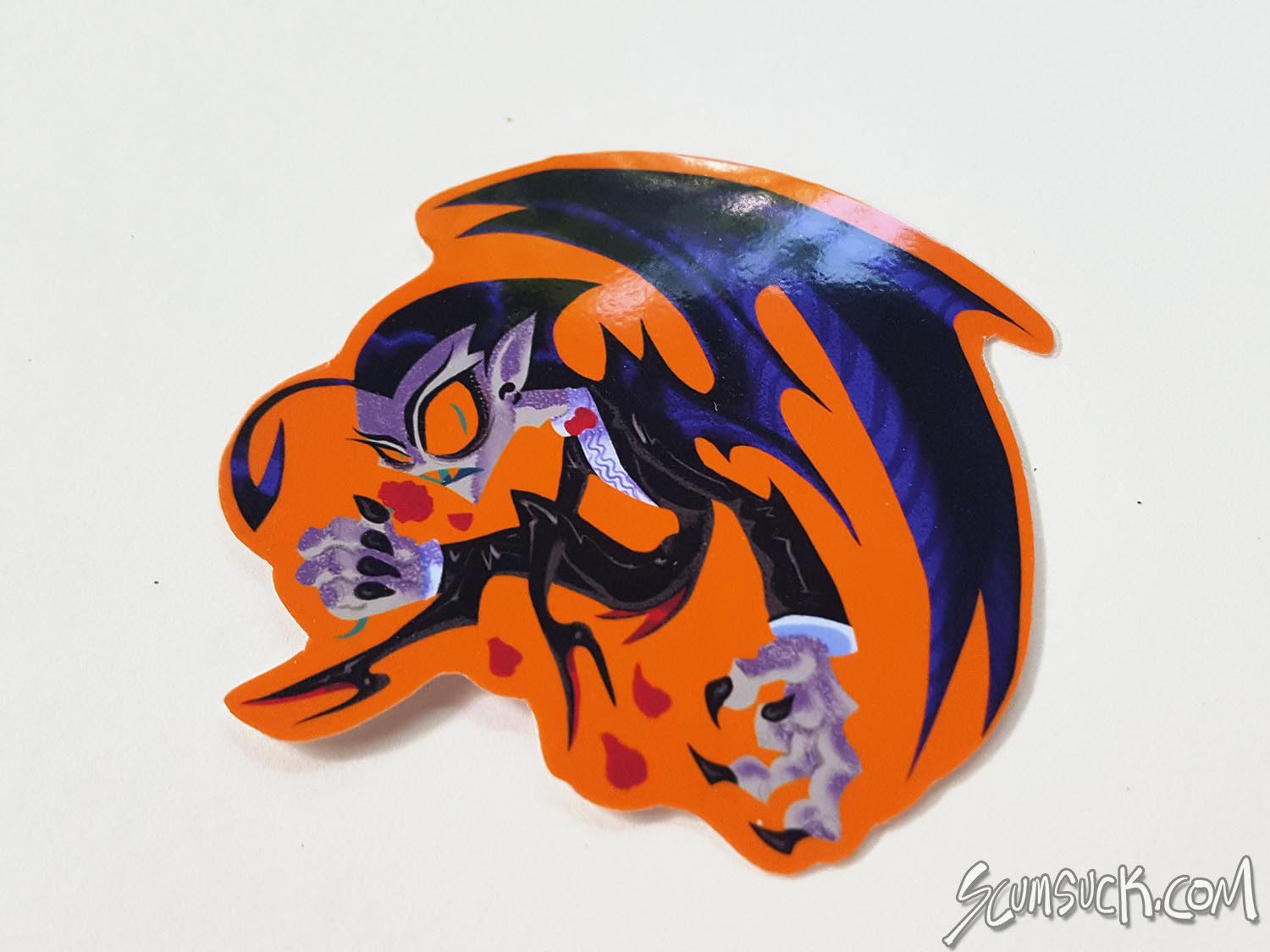 Vicky sticker with gloss finish on gloss paper.
