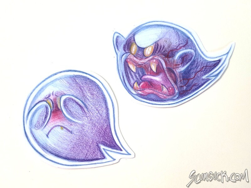 Ghost Anatomy Sticker Set