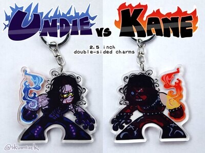 The Demon n&#39; Dead Man double-sided keychain (2.5&quot;)