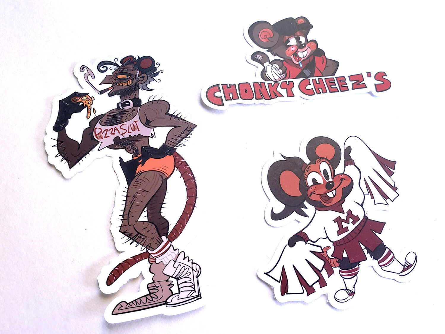 Chonky Cheez Sticker Set!, Option: Chonky Cheez sticker set