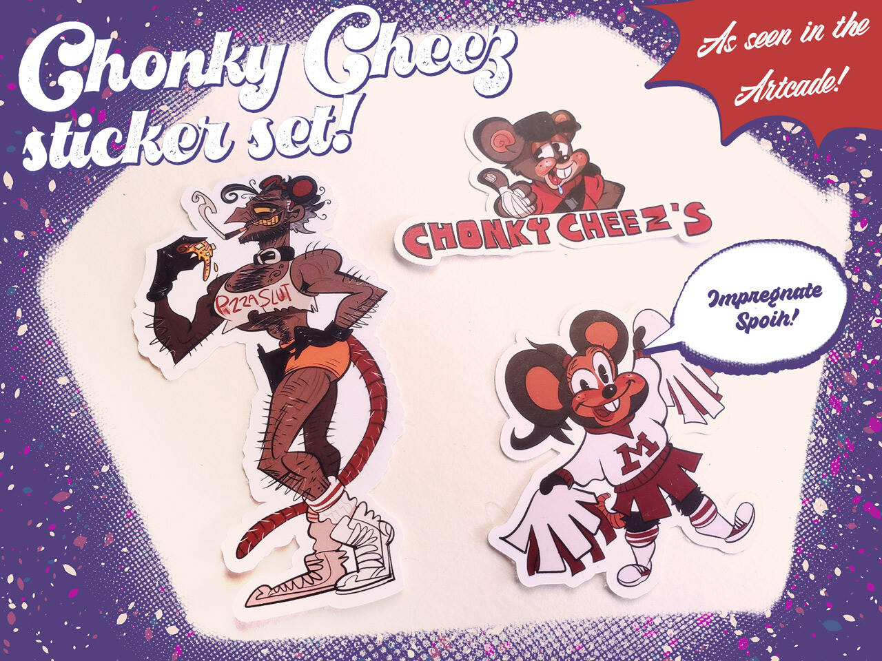 Chonky Cheez Sticker Set!