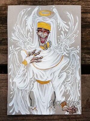 Nun Medic: 6x9 ink drawing