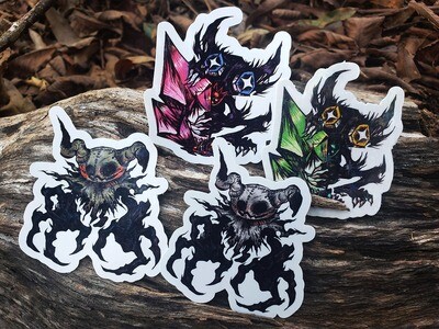 Goblin and Mimic Ghost Monster stickers
