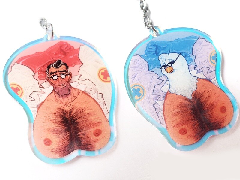 TF2 Medic and Medimedes boobies | 2.5" charm