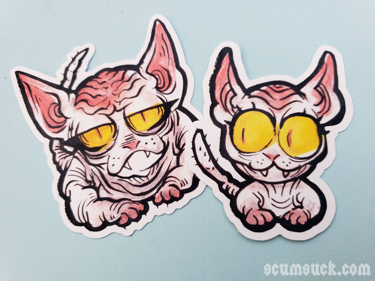 Sphynx Cat sticker set