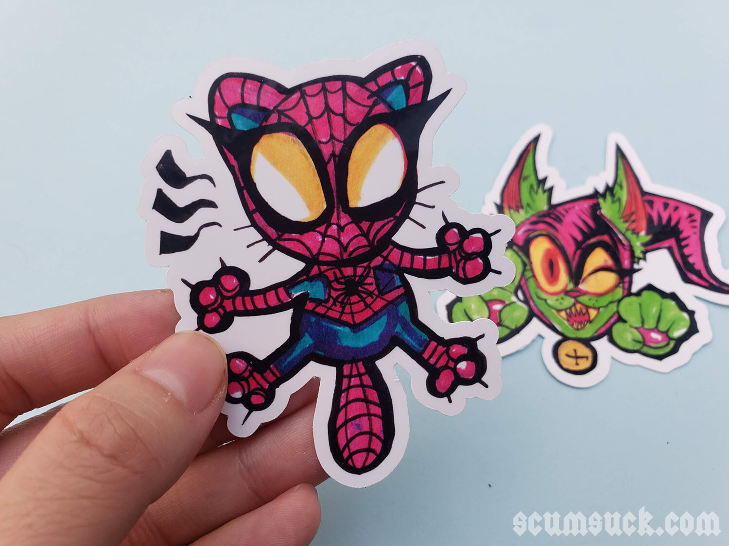 SpiderOctoGoblin cat stickers, Character: Spider Cat