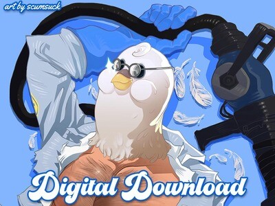 TF2 Blue Medic Medimedes Pillowcase • Digital Art Download