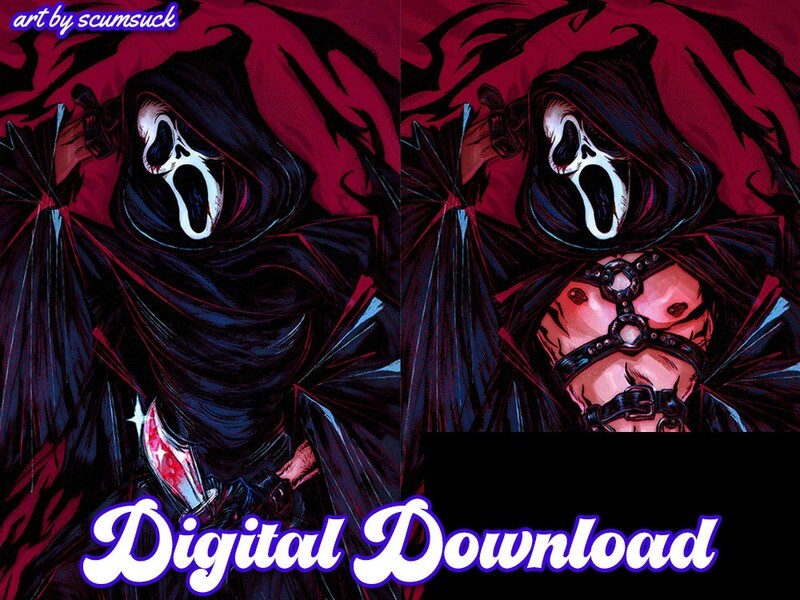 Ghost NSFW Dakimakura Pillowcase • Digital Art Download