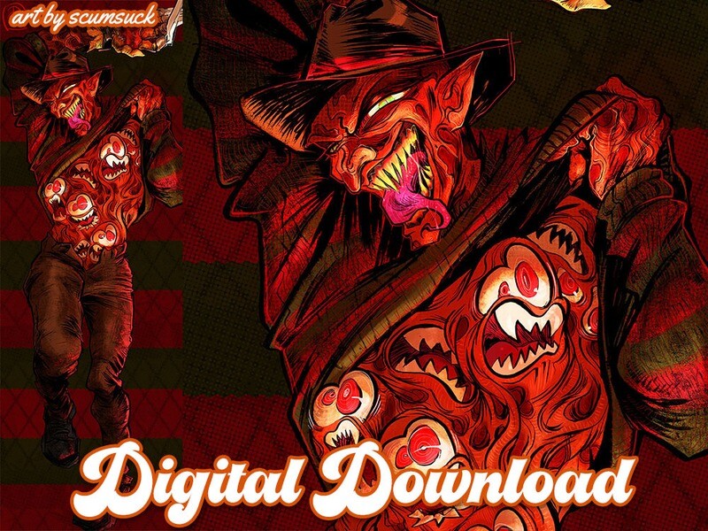 🔞 Freddy Pillowcase • Digital Art Download