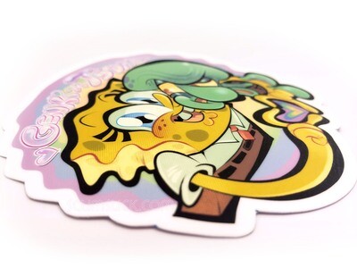 Genki x Tsundere!  SpongeSquid sticker