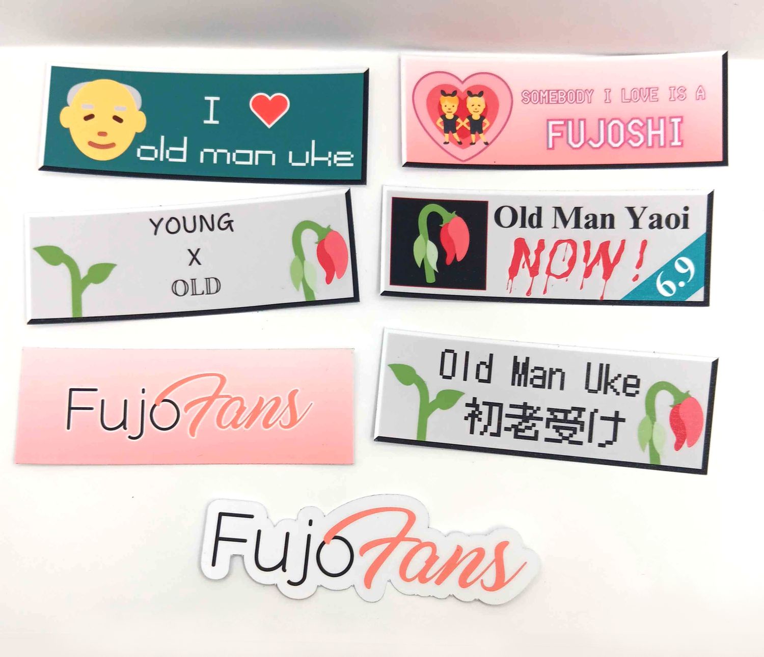 FujoFans Old Web Buttons Sticker Set