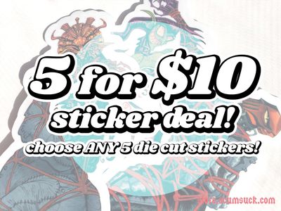 Mix n&#39; Match Deal! 5 Stickers for $10