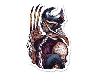 Wolverine, Skeletor, Yujiro Pinup stickers!