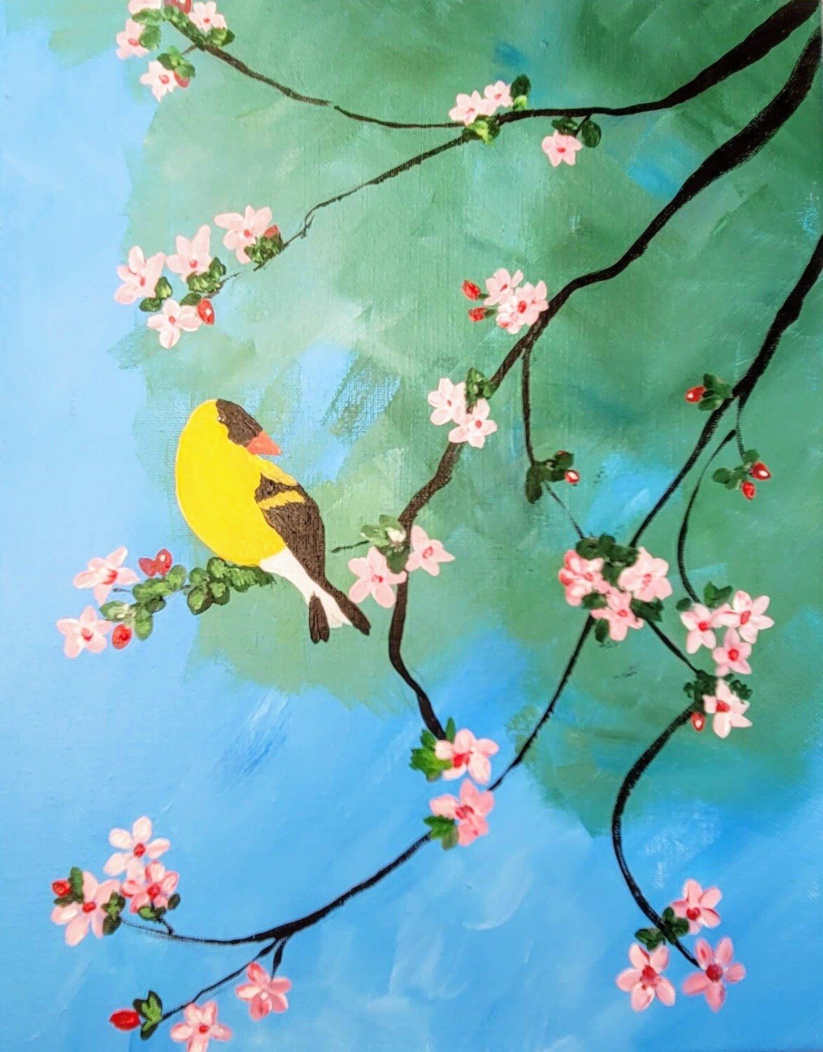 Art Kit: Golden Finch and Apple Tree