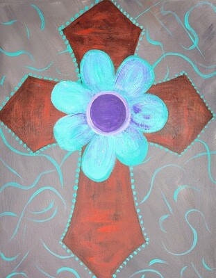 Art Kit: Cross with flower