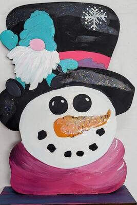 3D Snowman and Gnome 12 inches