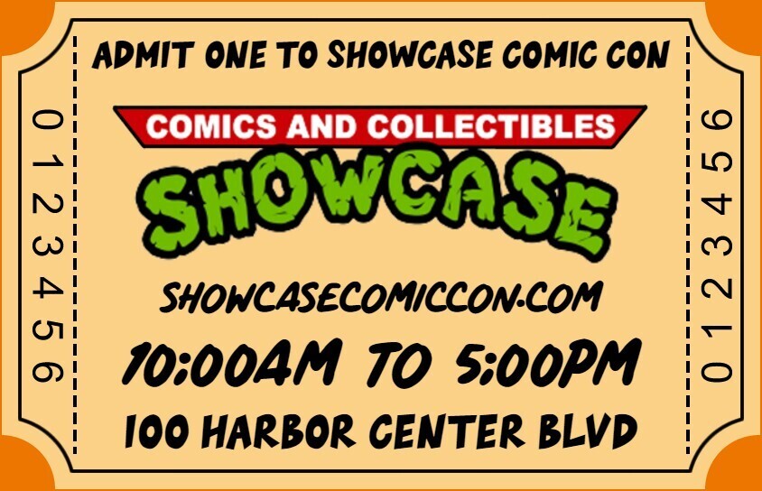 Showcase Comic Con Admission Ticket