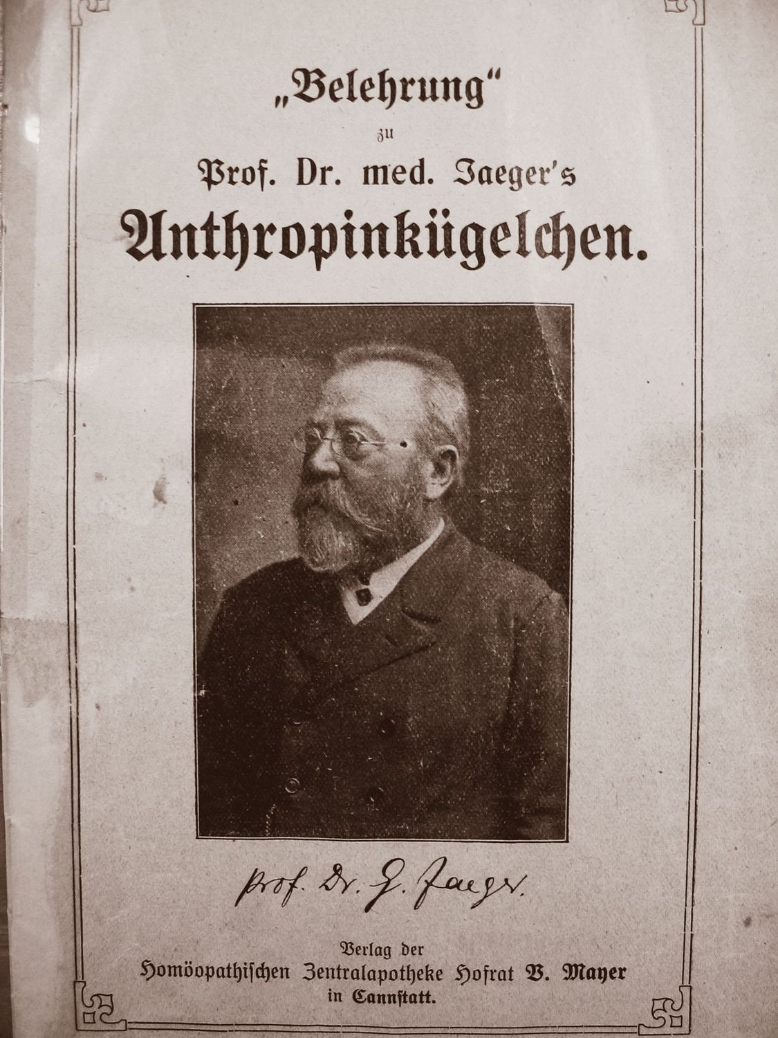 Gesamtpaket: Anthropine/Herstellung - 2 x 2 Stunden Video + Prof. Jaeger's Literatur + Bücher von Selma Gienger + historische Broschüren.