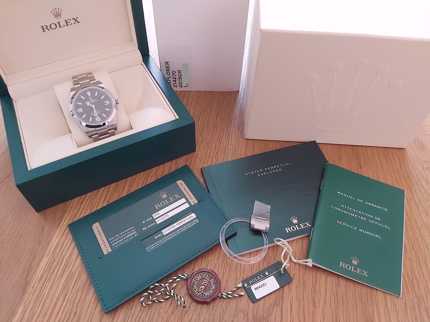 2015 Rolex Explorer 214270