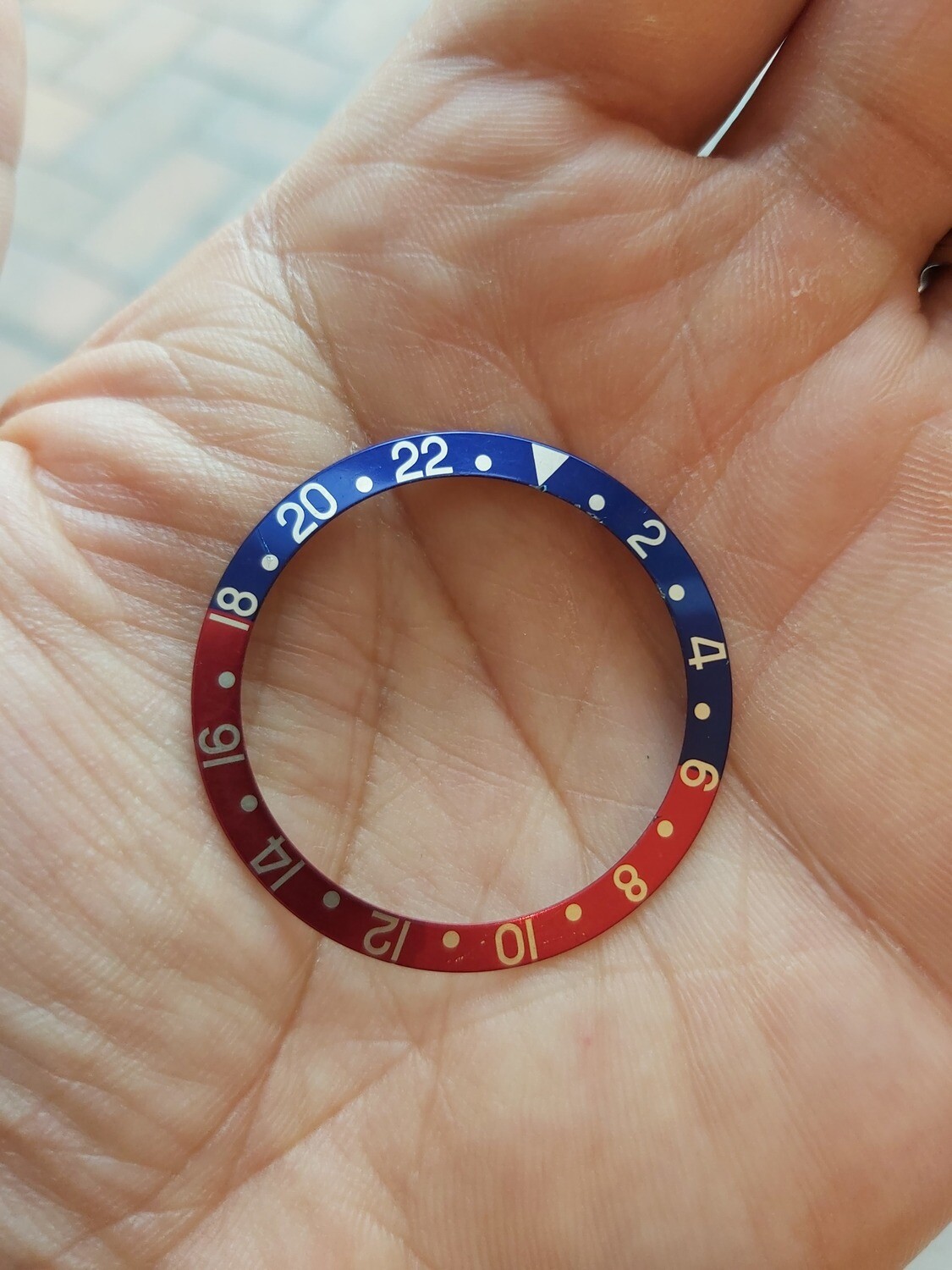 Rolex GMT Master II Pepsi Bezel Inlay Insert - Genuine Rolex