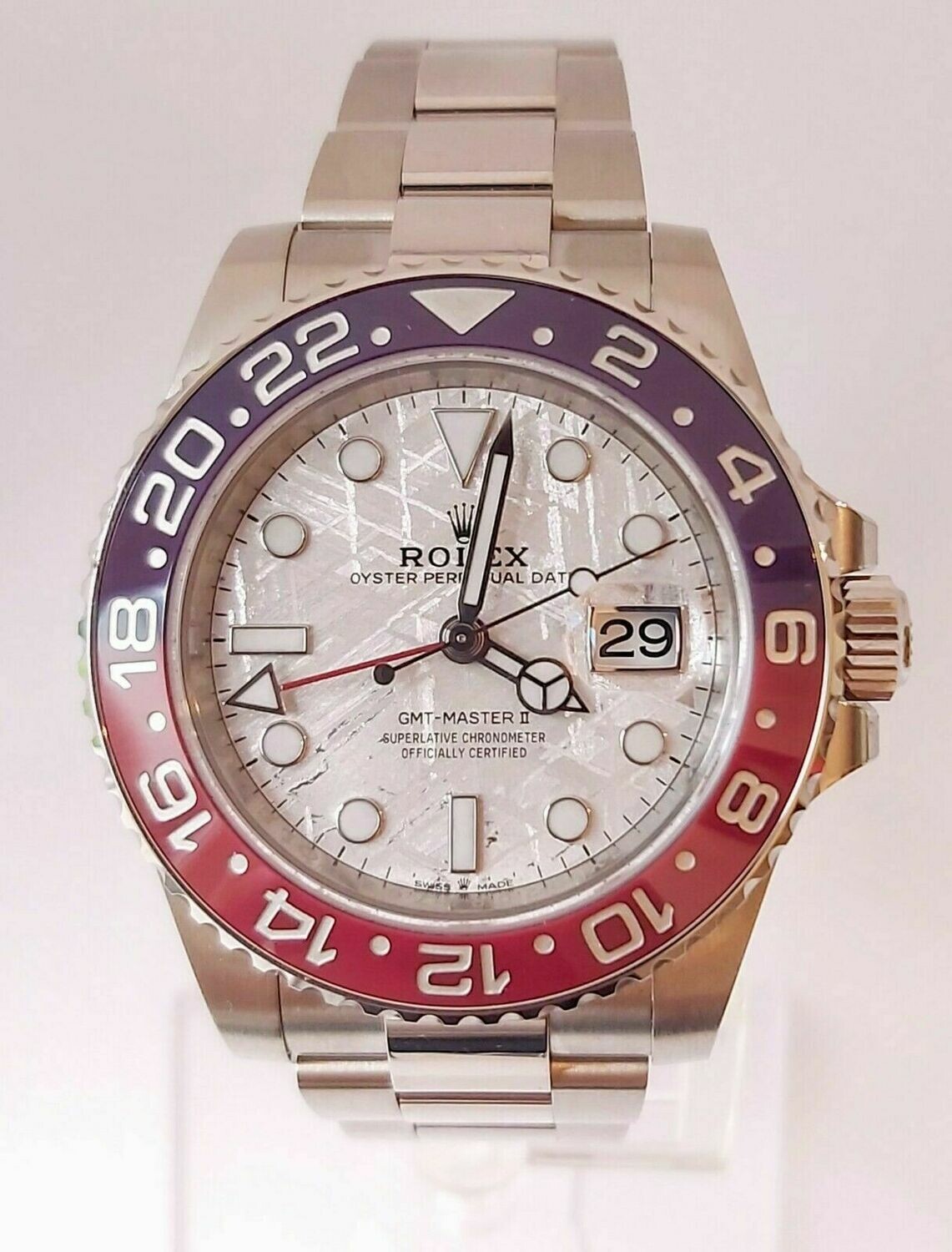 Rolex GMT Master II 126719BLRO, White Gold Meteorite Dial - 2020