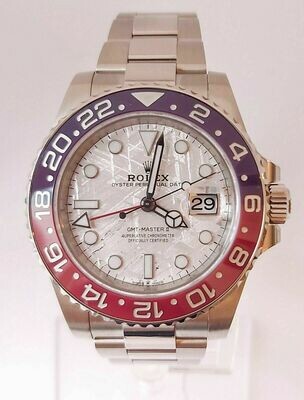 Rolex GMT Master II 126719BLRO, White Gold Meteorite Dial - 2020