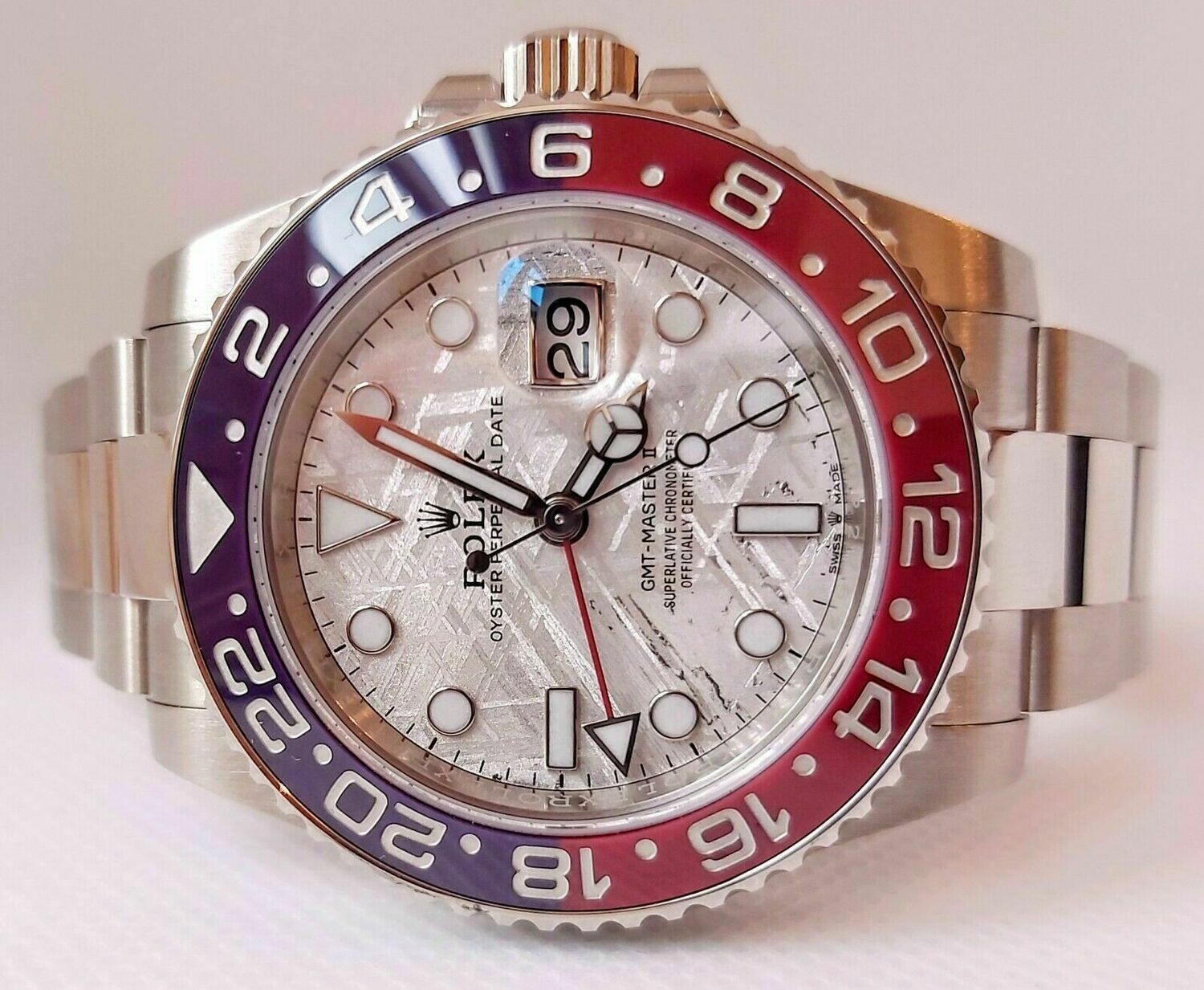 Rolex GMT Master II 126719BLRO, White Gold Meteorite Dial - 2020