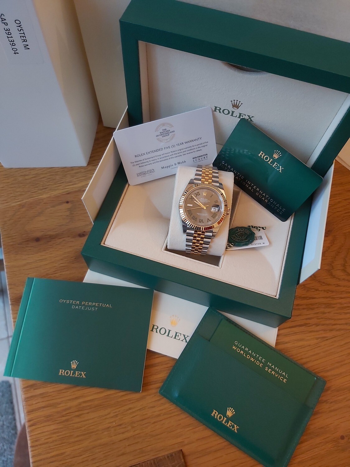 Rolex Datejust 41mm 126333 Steel &amp; Gold Wimbledon Dial - Unworn Fully stickered
