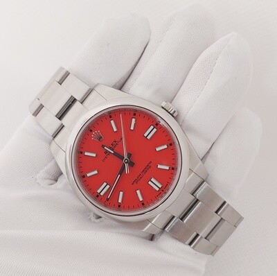 Rolex Oyster Perpetual 41 - 124300 - Coral Red - Full Set
