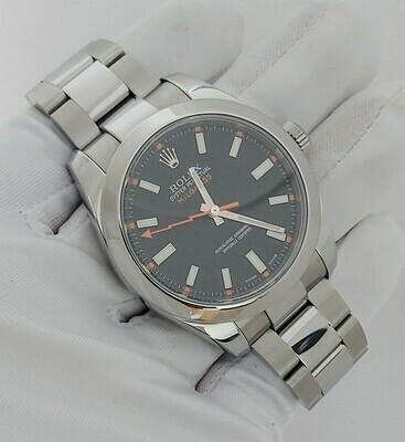 Rolex Milgauss 116400 Black Dial, 2009 Excellent Condition - 2021 Rolex Service