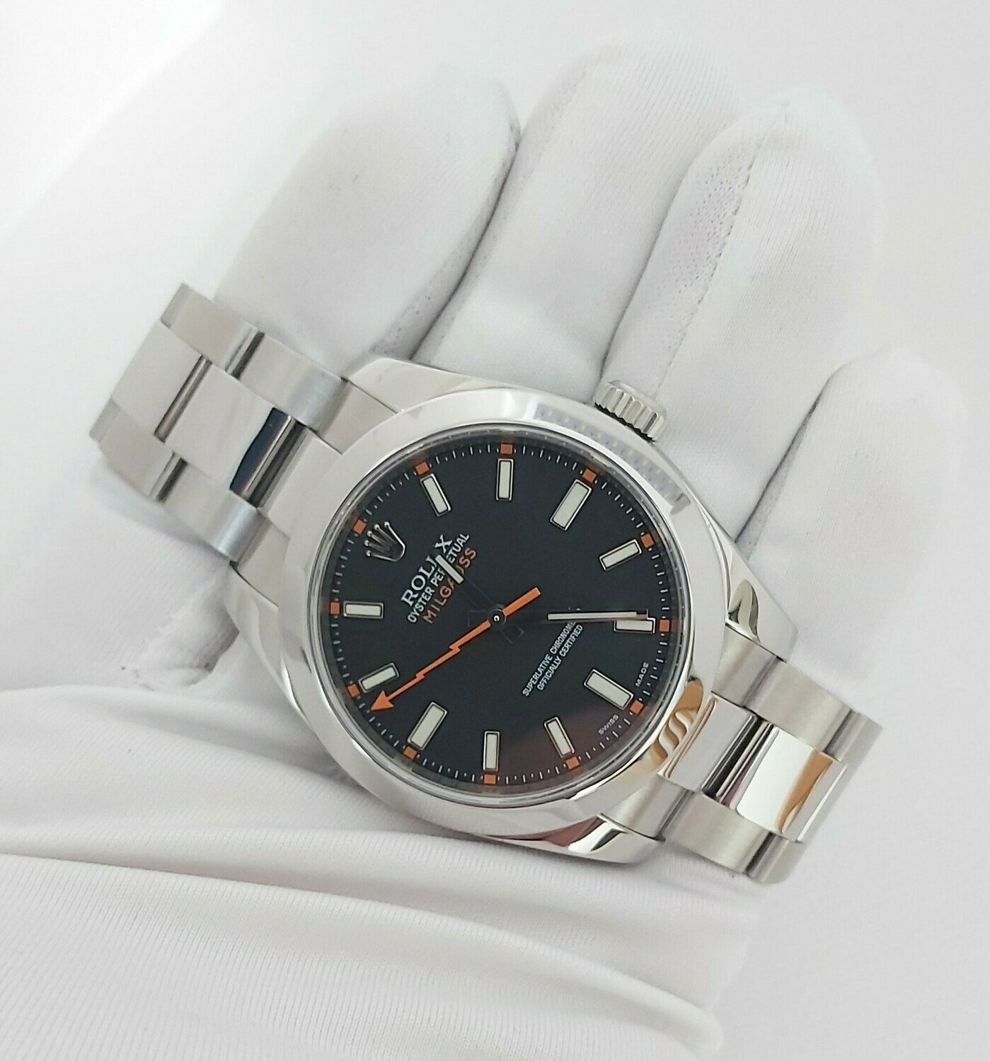 Rolex Milgauss 116400 Black Dial, 2009 Excellent Condition - 2021 Rolex Service