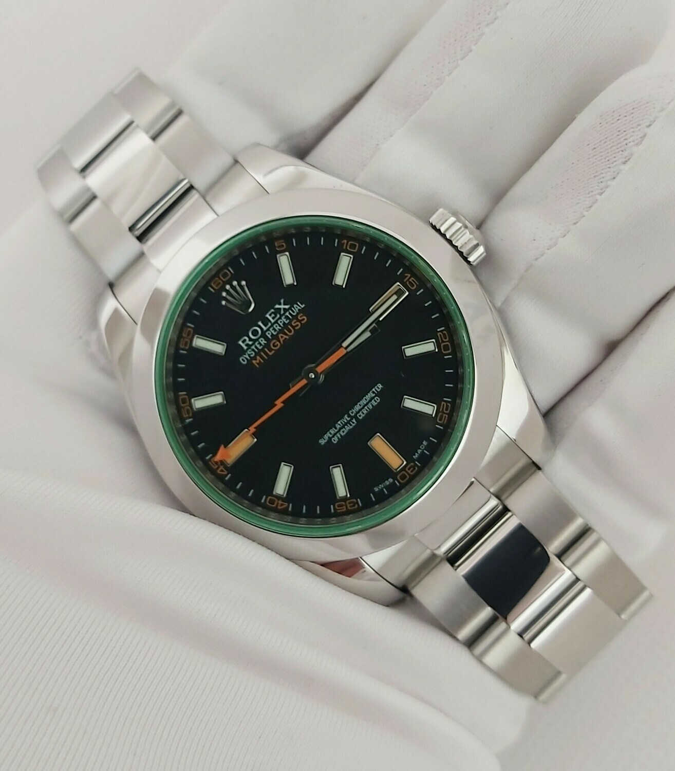 Rolex Milgauss 116400GV, 2010 - Black Dial - Full Set