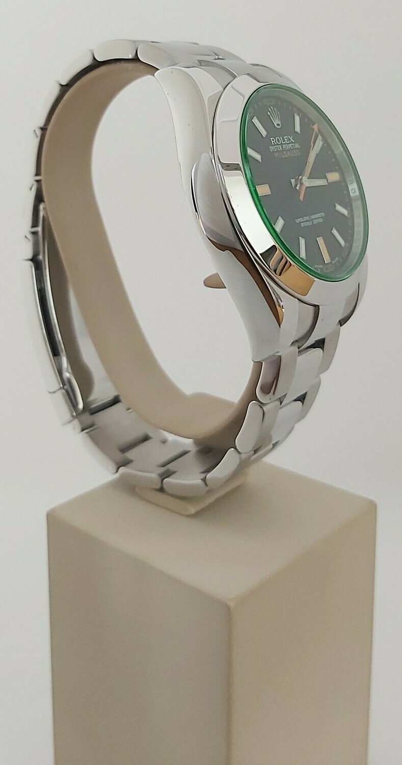 Rolex Milgauss 116400GV, 2010 - Black Dial - Full Set