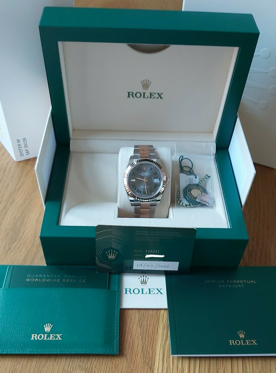 Rolex Datejust 126331 41mm - Wimbledon Dial - Unworn