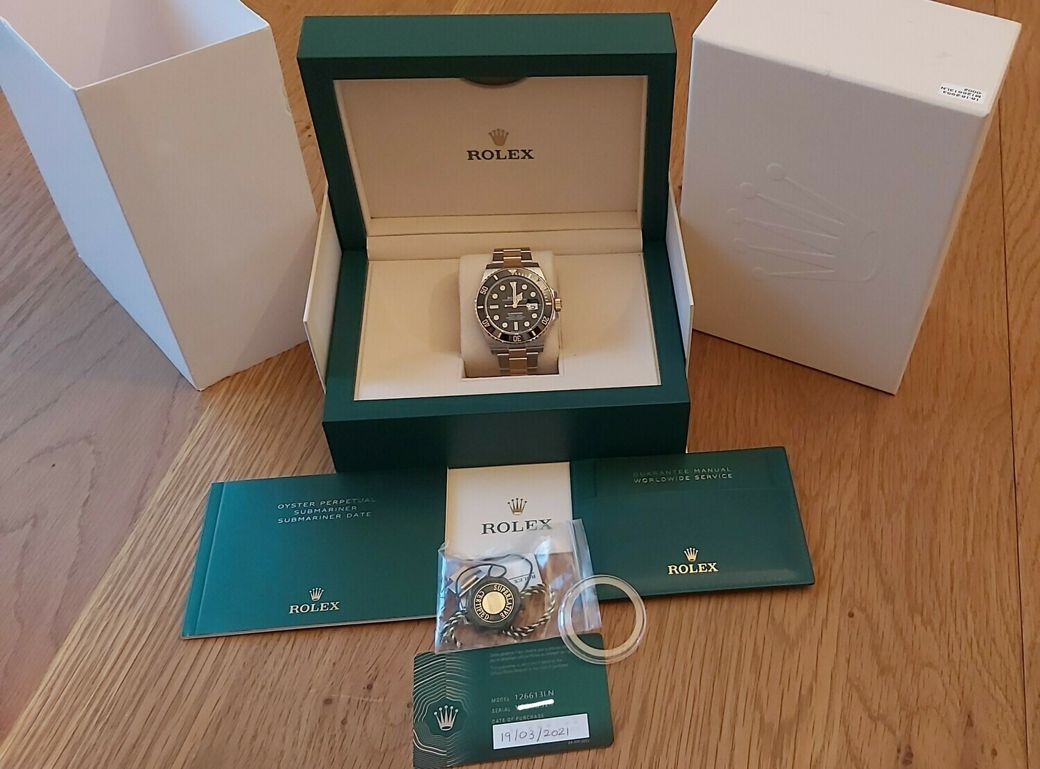 Rolex Submariner 126613LN - Full Set - 2021 - Brand New - Unworn &amp; Partially Stickered