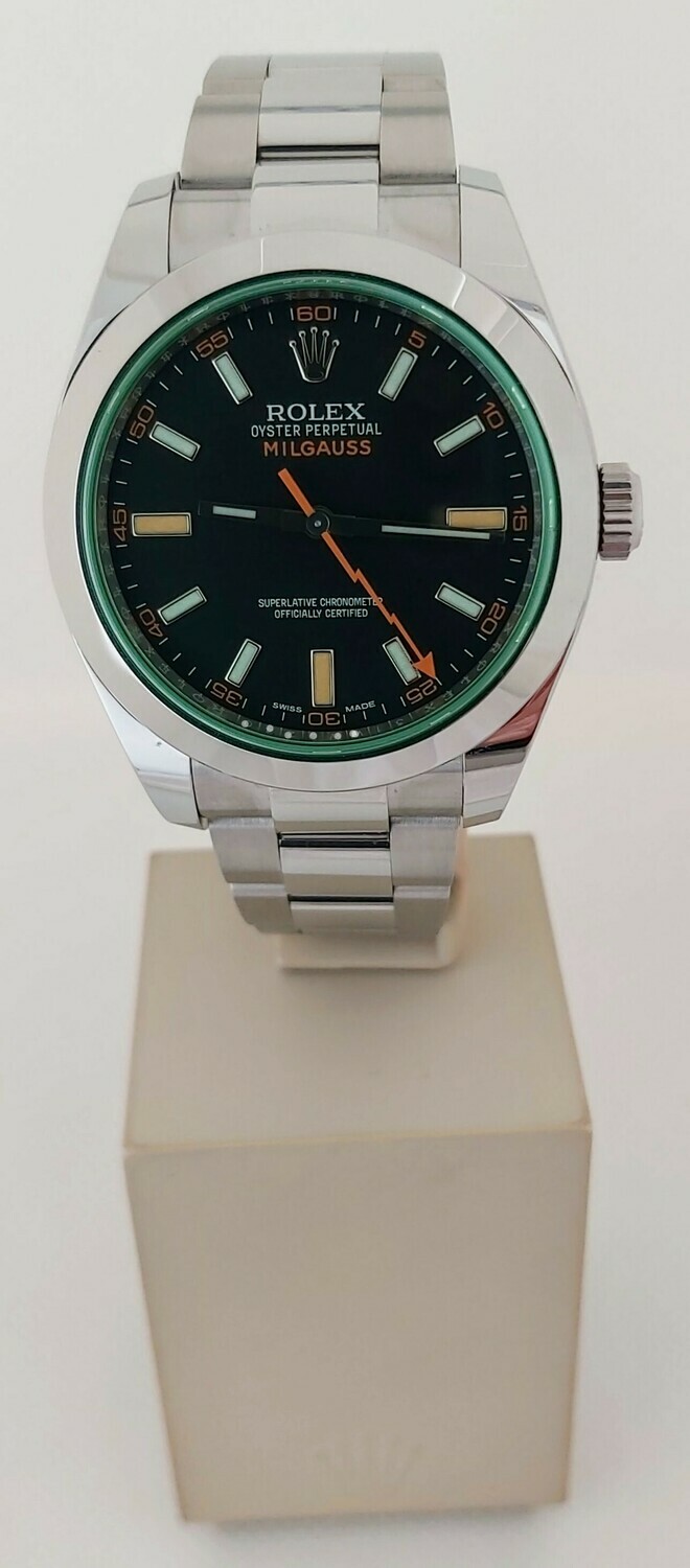 Rolex Milgauss 116400GV, 2020 - Black Dial - Full Set Unworn