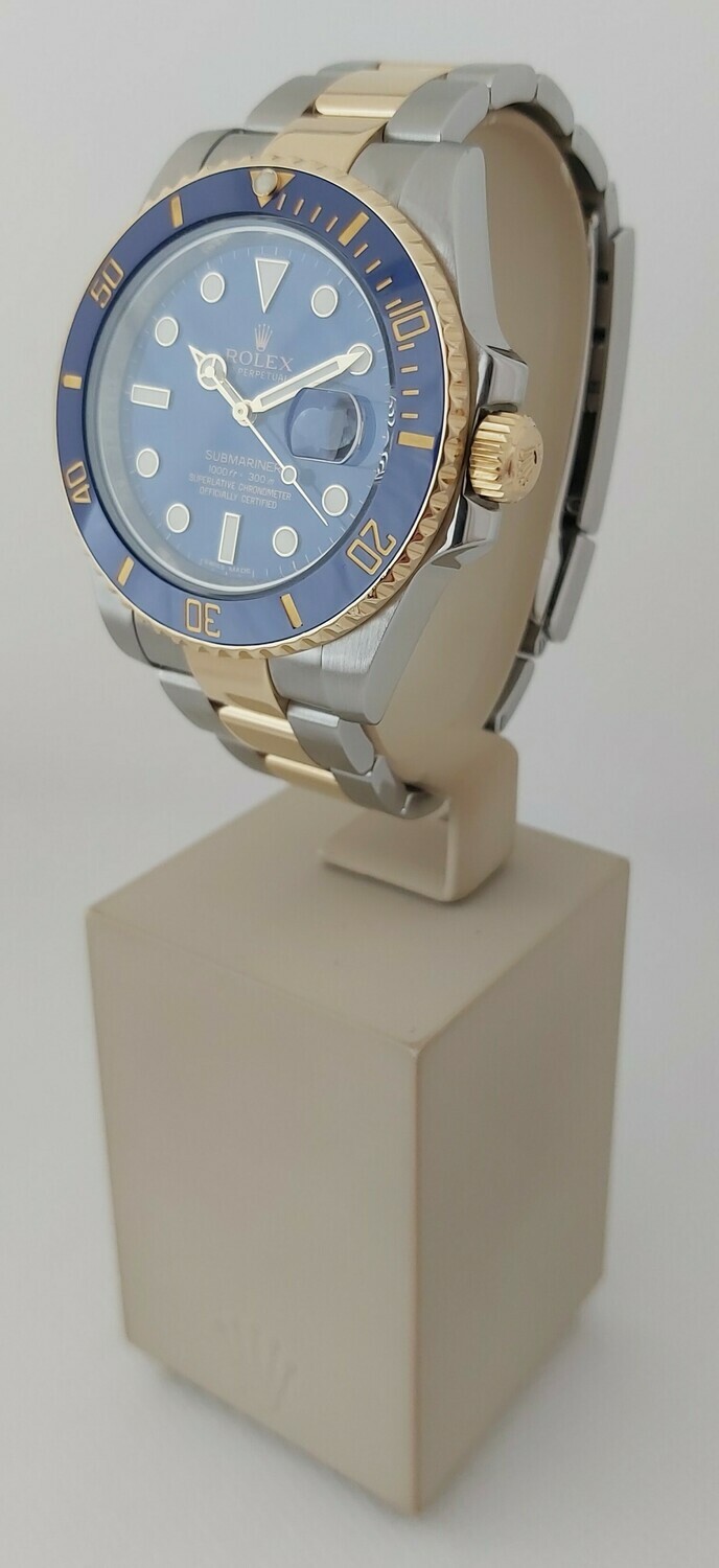 Rolex Submariner 116613LB - 2014 - Full Set - 2020 Rolex Service