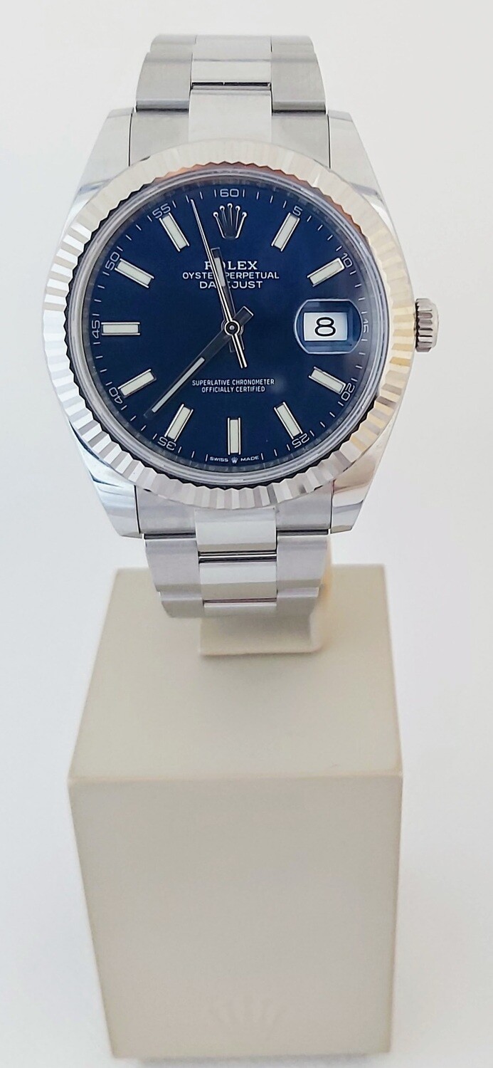 Rolex Datejust 126334 - 41mm Blue Dial - Full Set Dec 2020